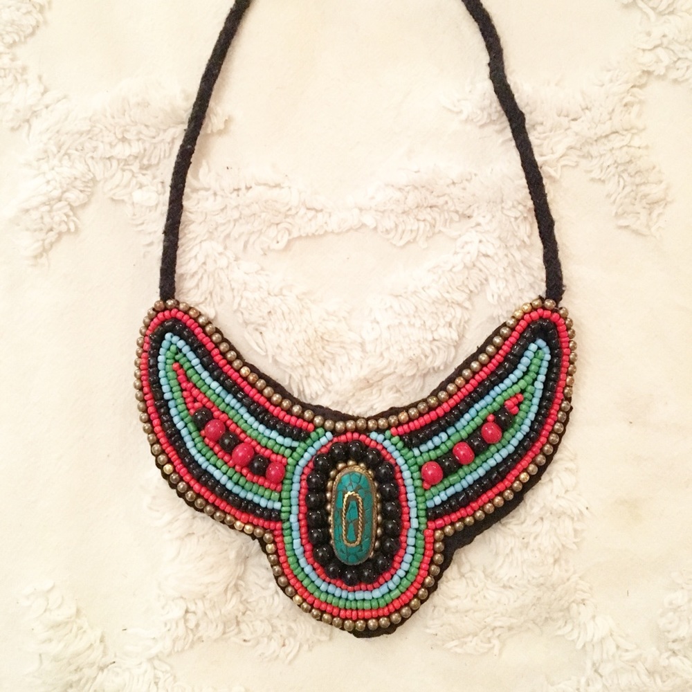 Beaded Bib Necklace